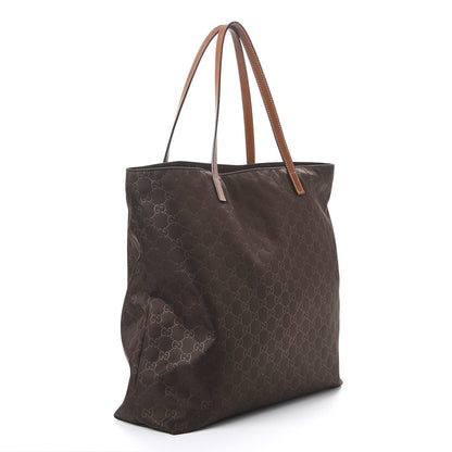 Gucci Nylon Monogram Large Tote Cocoa Brown 3 of 11