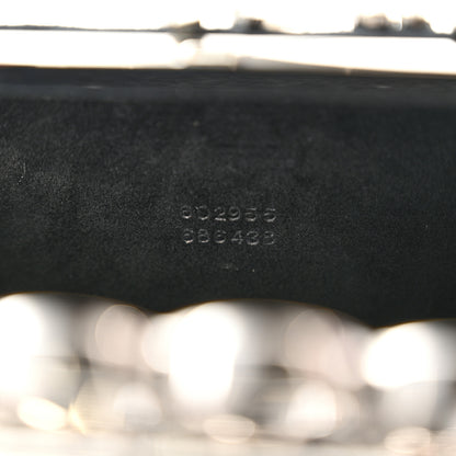 Alexander McQueen Suede Crystal Knuckle Box Clutch Black 7 of 8