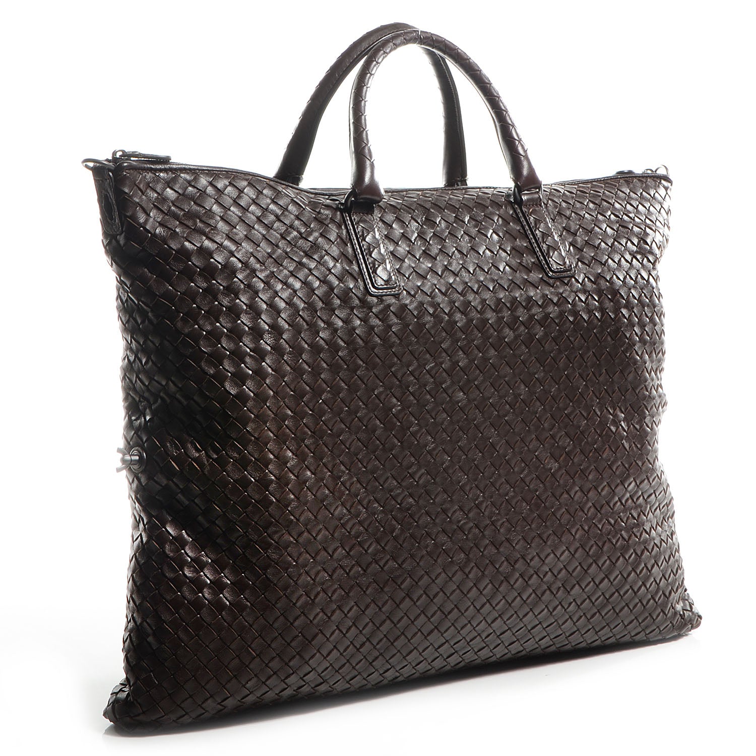 Bottega Veneta Nappa Intrecciato Convertible Bag Ebano 3 of 7