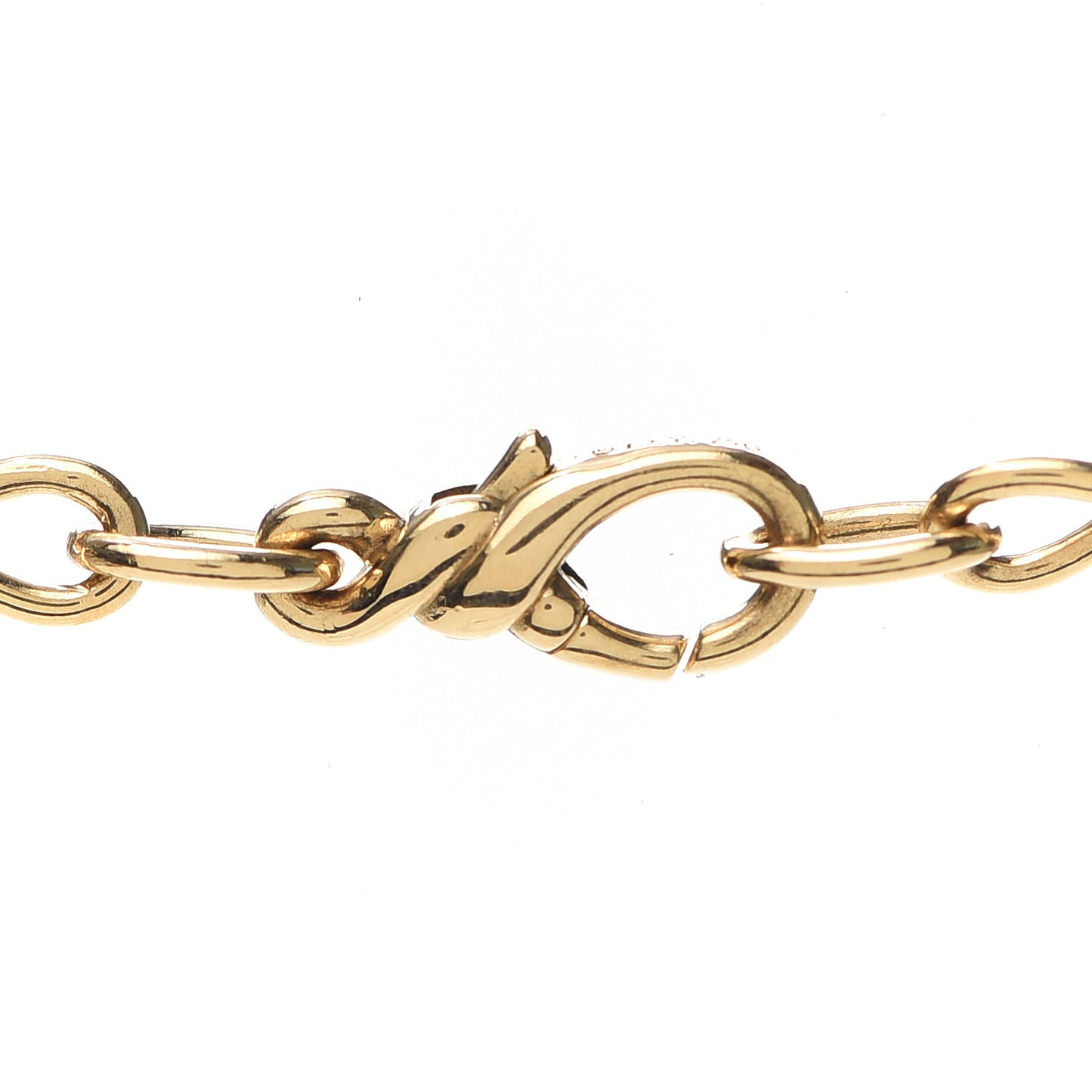 18K Yellow Gold Small Continuance Chain Necklace 36"
