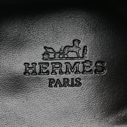 Hermes Goatskin Womens Paris Loafers 39.5 Black 9 of 12