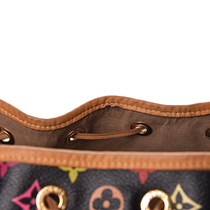 Louis Vuitton Monogram Multicolor Petit Noe Black 13 of 16
