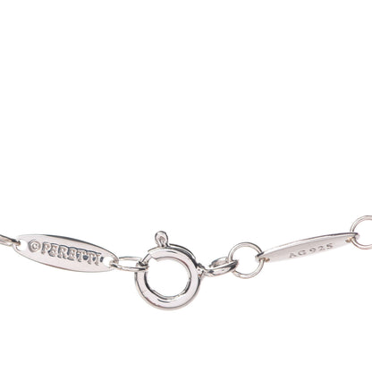Tiffany Sterling Silver Diamond .17ct Elsa Peretti Diamonds by the Yard Pendant Necklace 5 of 7
