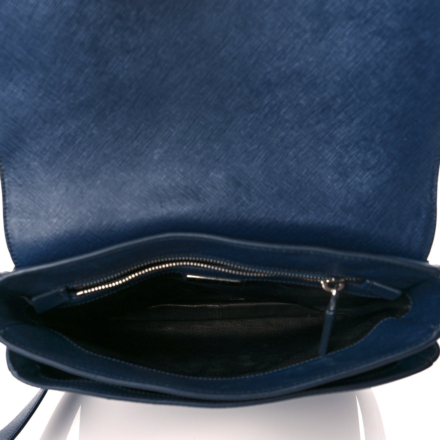 Saffiano Messenger Satchel Bluette