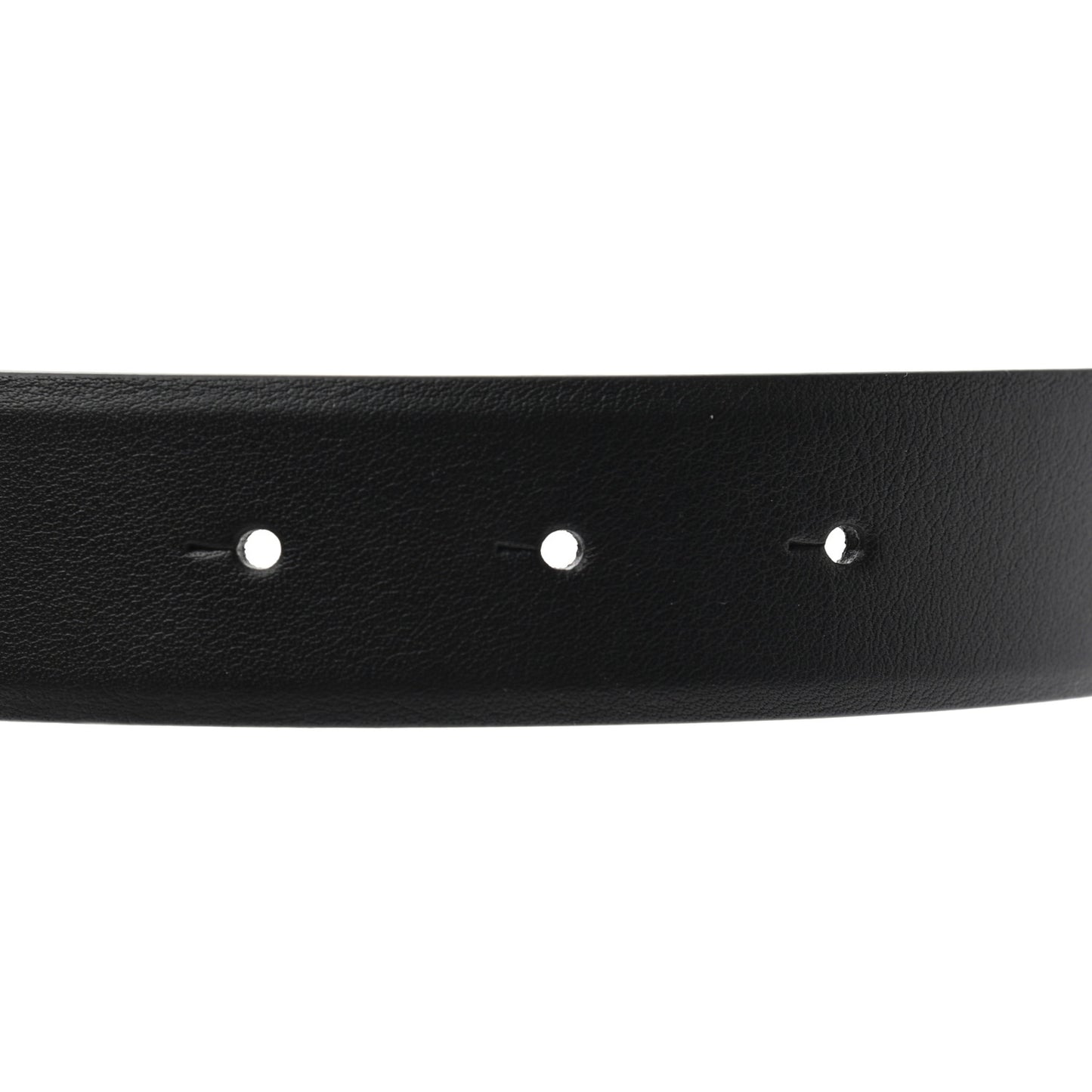 Calfskin Crystal CC Chain Belt 75 30 Black