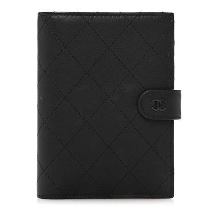 Chanel Grained Calfskin Quilted passport Holder Wallet So Black 1 of 10