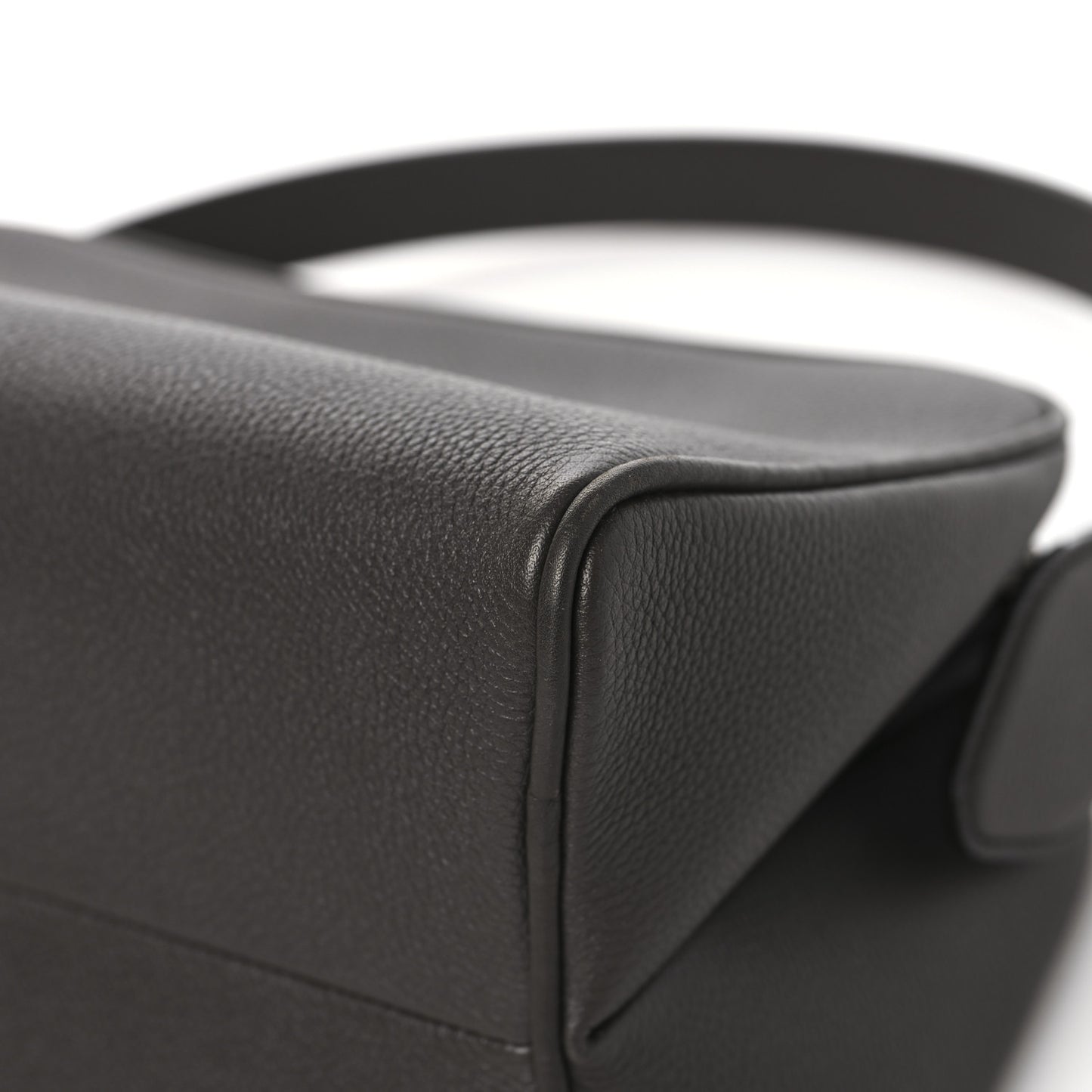 Pebbled Calfskin Cate Bag Dark Brown