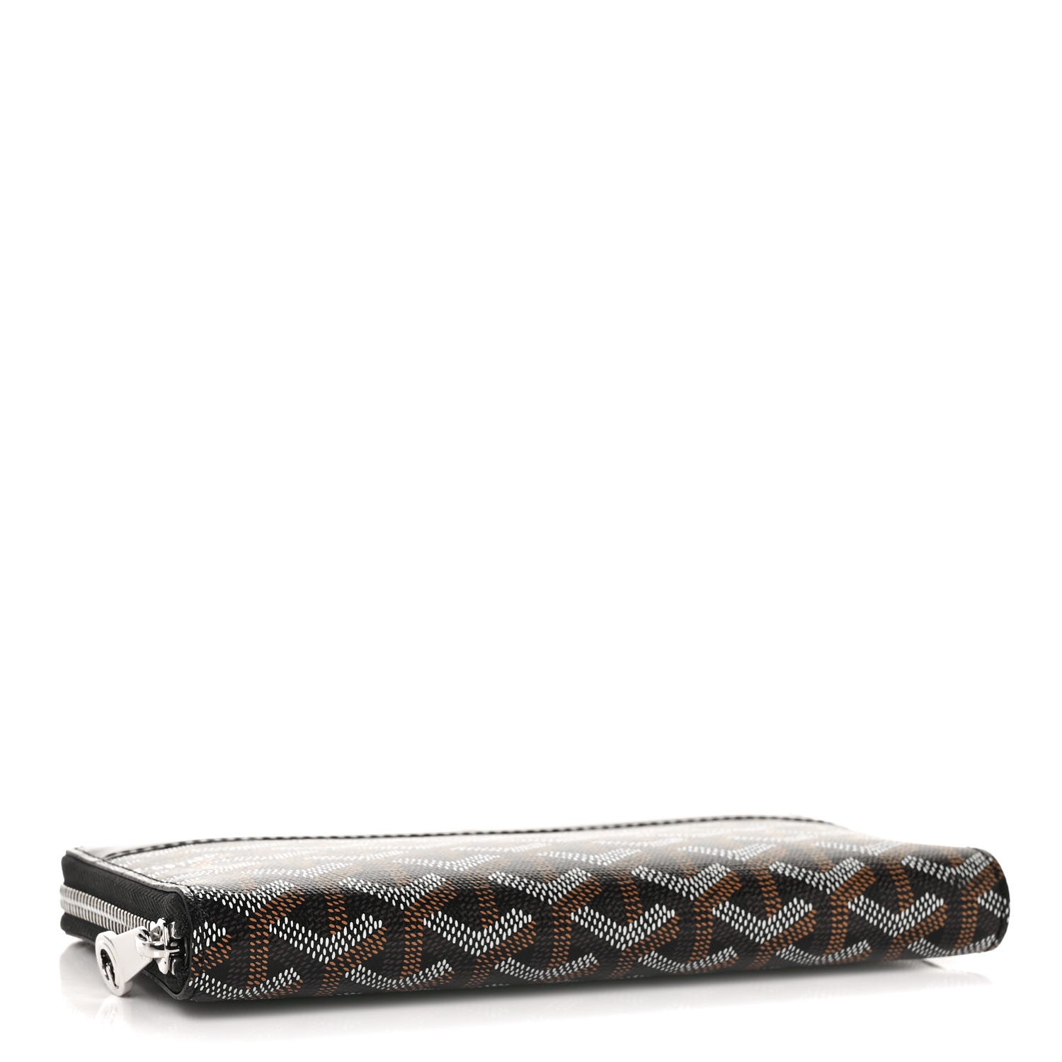Goyard Goyardine Matignon Zip Around GM Wallet Black 4 of 9