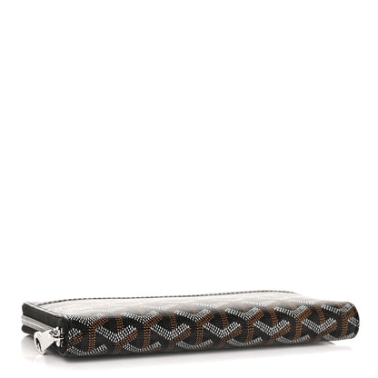Goyard Goyardine Matignon Zip Around GM Wallet Black 4 of 9