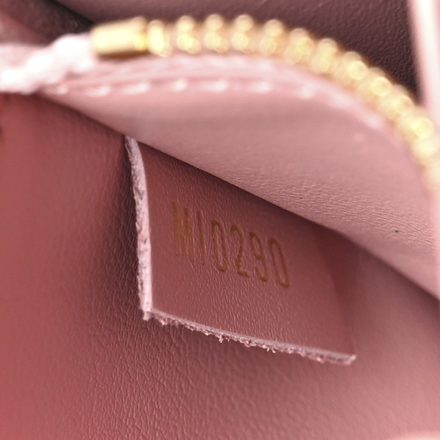 Louis Vuitton Damier Ebene Croisette Chain Wallet Rose Ballerine 6 of 9