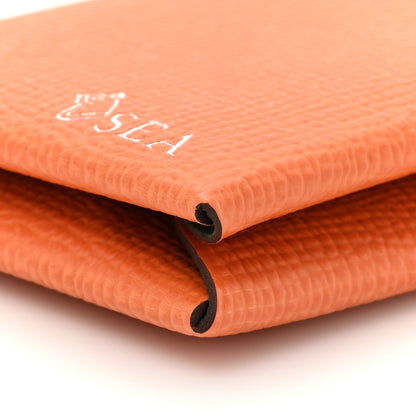 Hermes Epsom Horseshoe Verso Calvi Card Case Orange Vert Vertigo 8 of 10