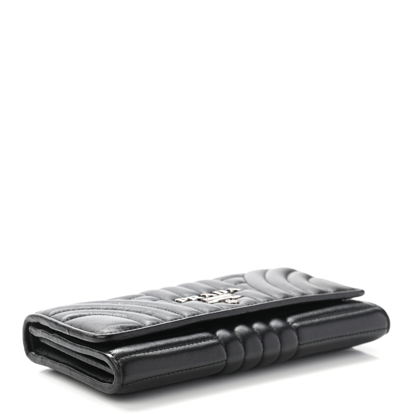 Soft Calfskin Diagramme Continental Wallet Black