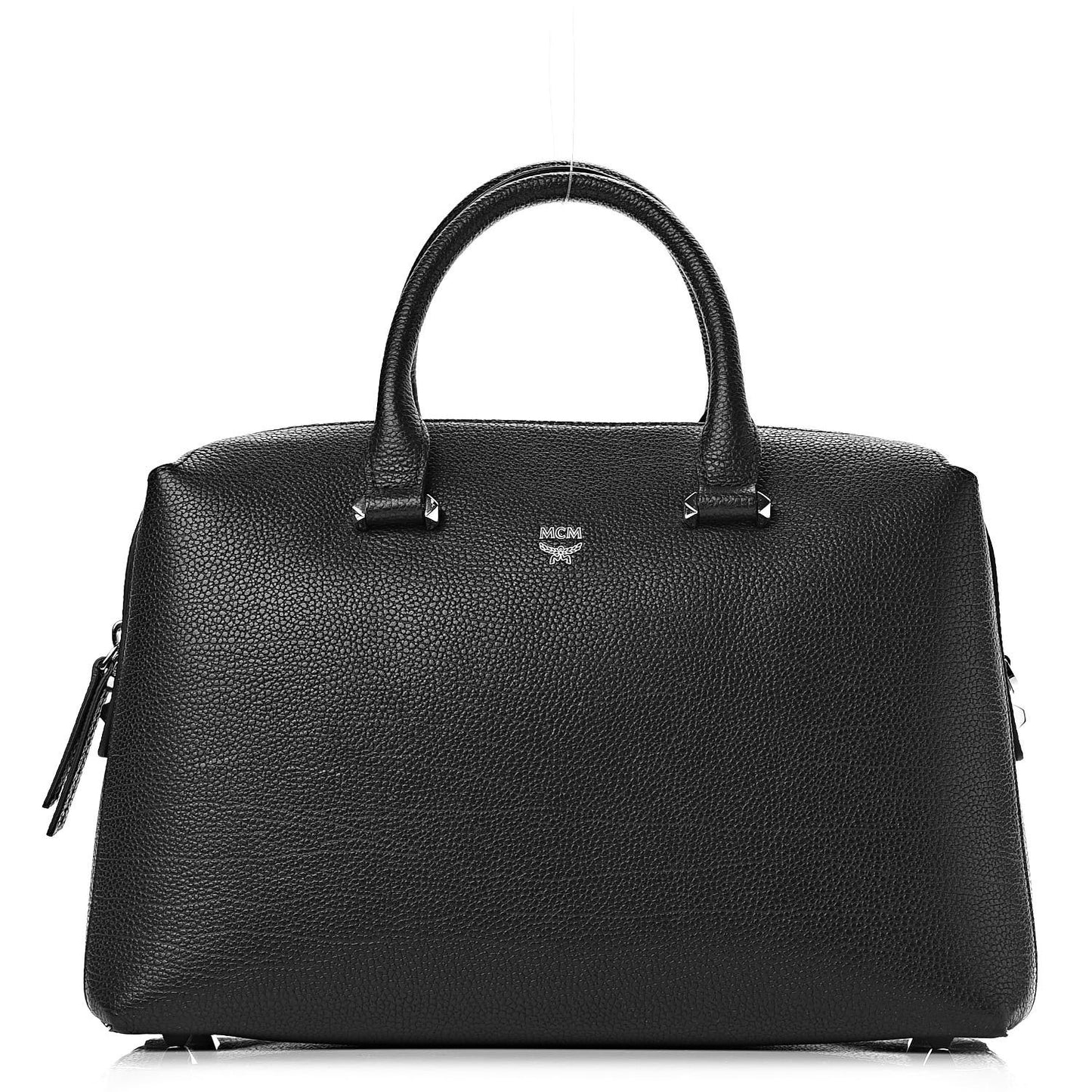 Grained Calfskin Medium Ella Boston Black