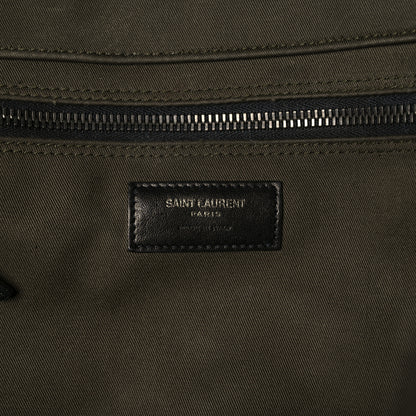 Saint Laurent Linen Calfskin Rive Gauche Tote Khaki 6 of 30