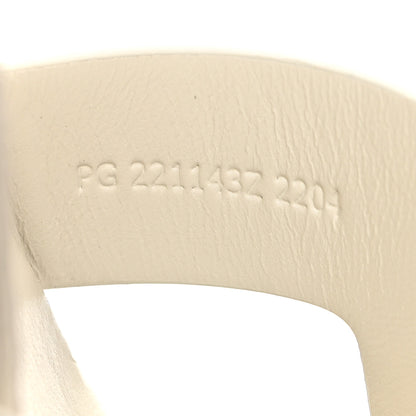 Hermes Goatskin Elda Espadrille Wedge Sandals 35 White 6 of 9