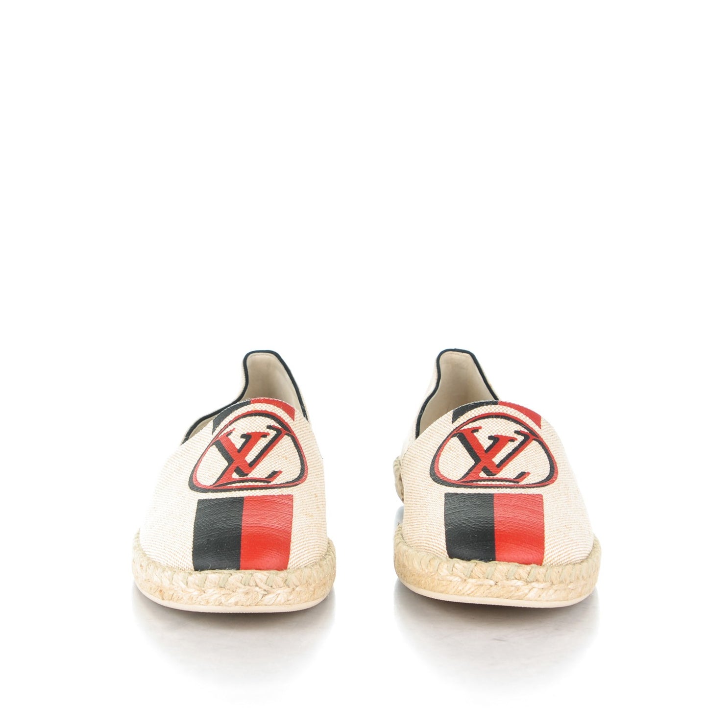 Canvas Postcard Espadrille Flats 40 Ecru