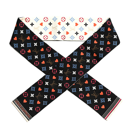 Louis Vuitton Silk Monogram Multicolor Bandeau Black 1 of 3