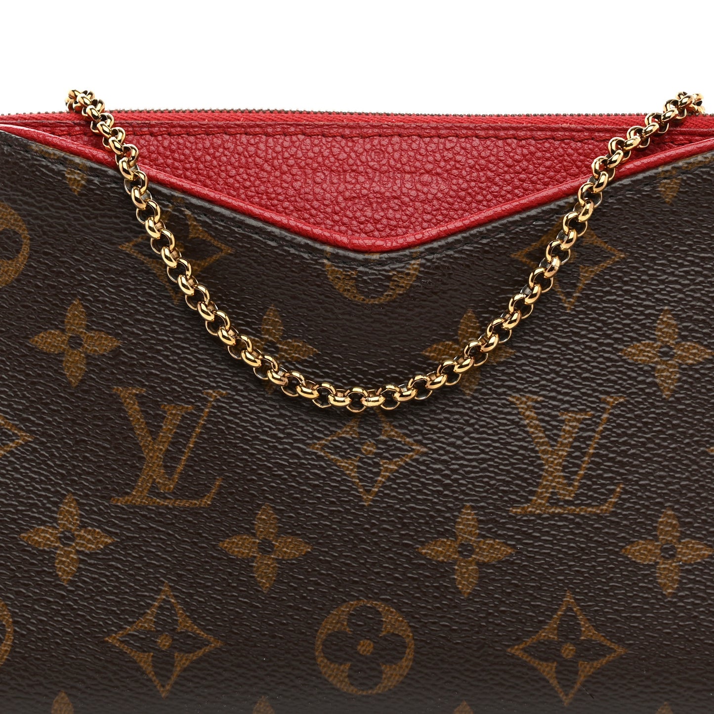 Monogram Pallas Clutch Cherry