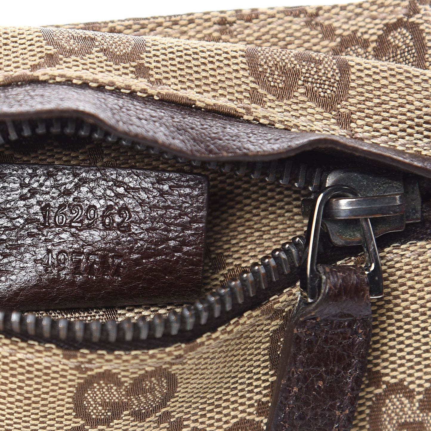 GG Plus Monogram Web Double Pocket Belt Bag Dark Brown