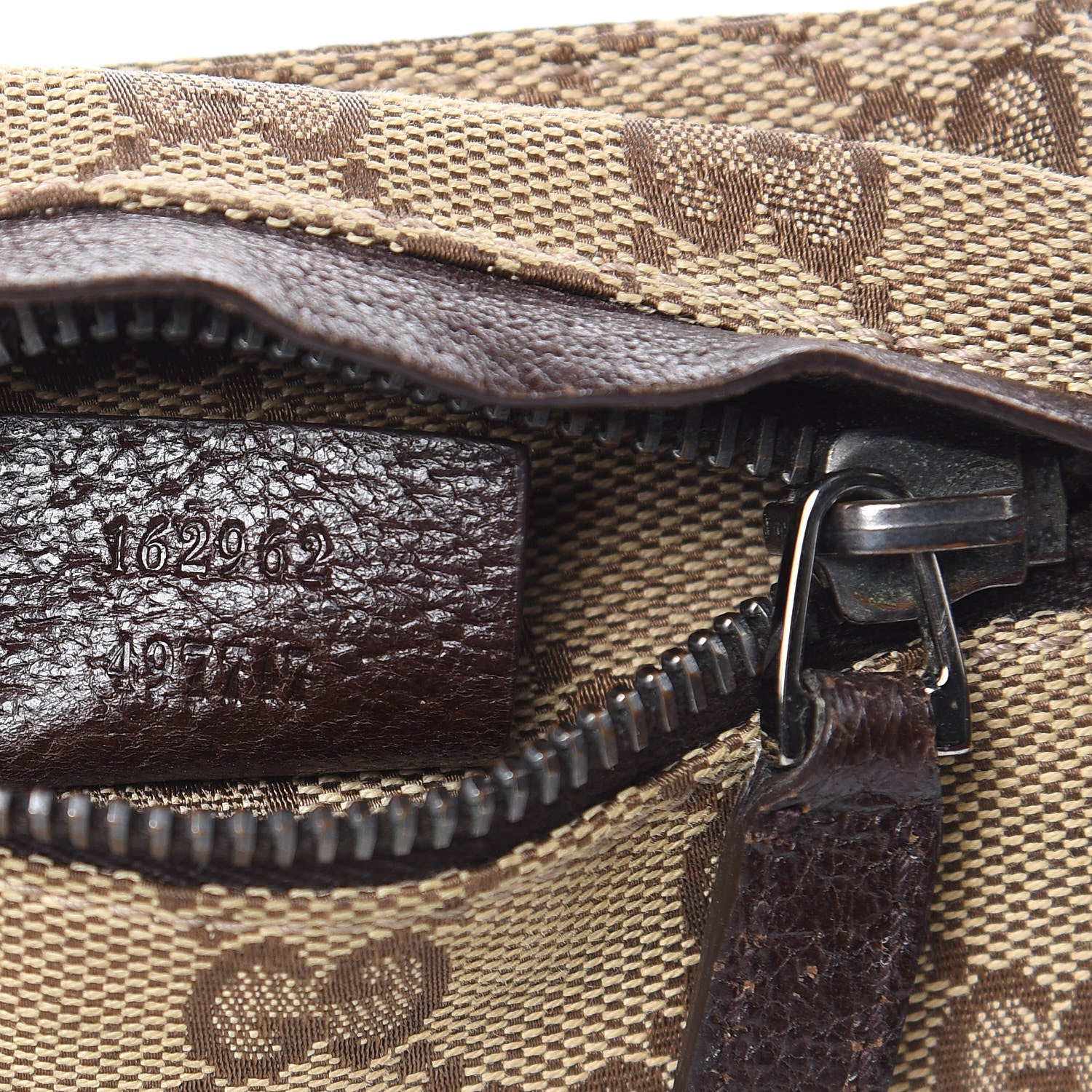 Gucci GG Plus Monogram Web Double Pocket Belt Bag Dark Brown 8 of 11