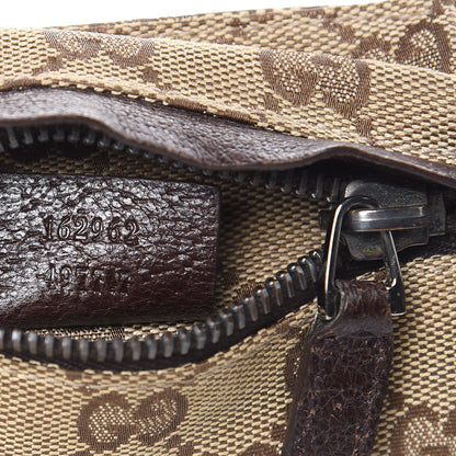 Gucci GG Plus Monogram Web Double Pocket Belt Bag Dark Brown 8 of 11