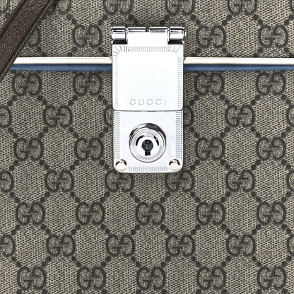 Gucci GG Supreme Monogram Globe-Trotter Beauty Case Brown 8 of 11