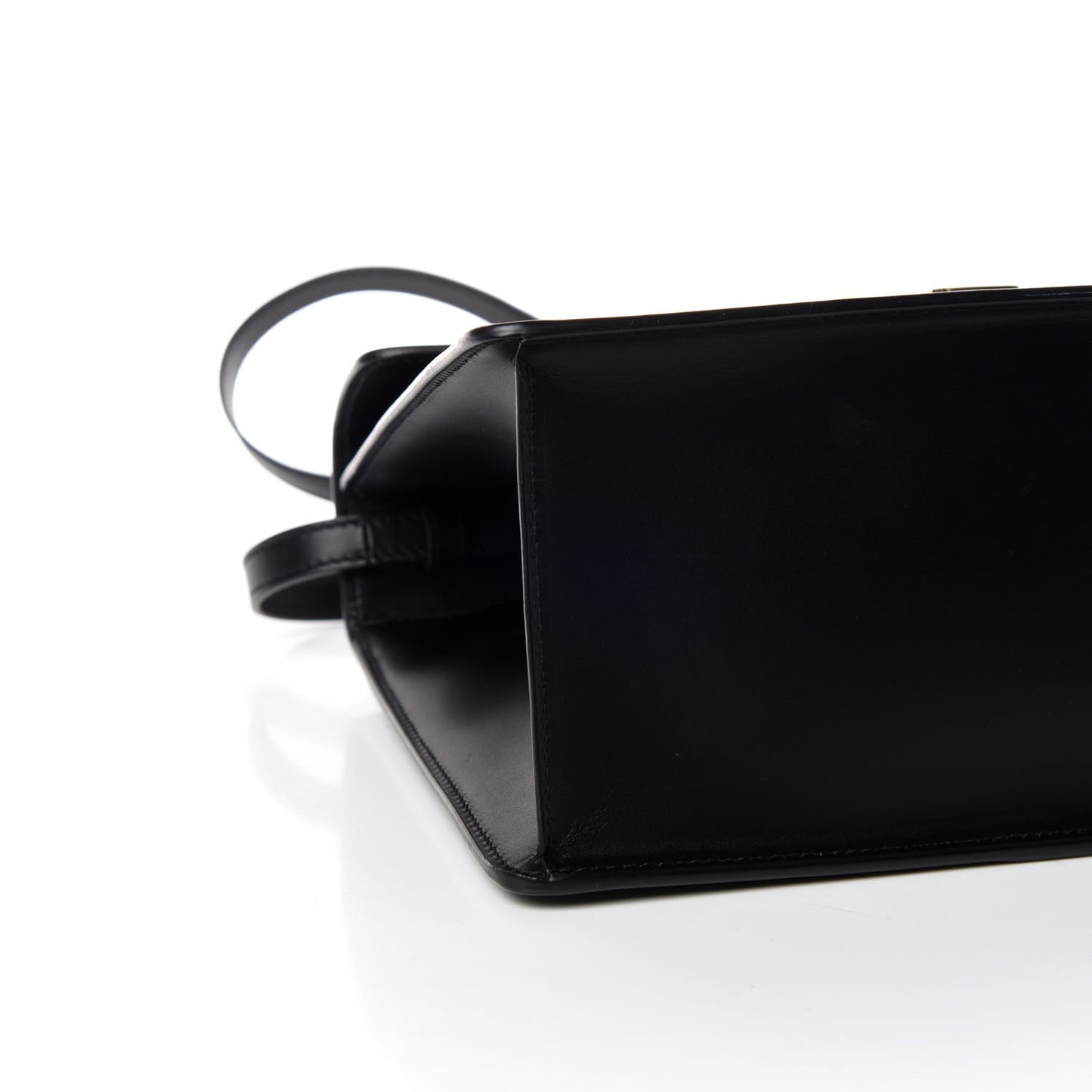 Calfskin Medium Sylvie Top Handle Bag Black