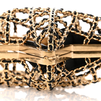 Chanel Metal CC Star Minaudiere Crossbody Gold Black 10 of 10