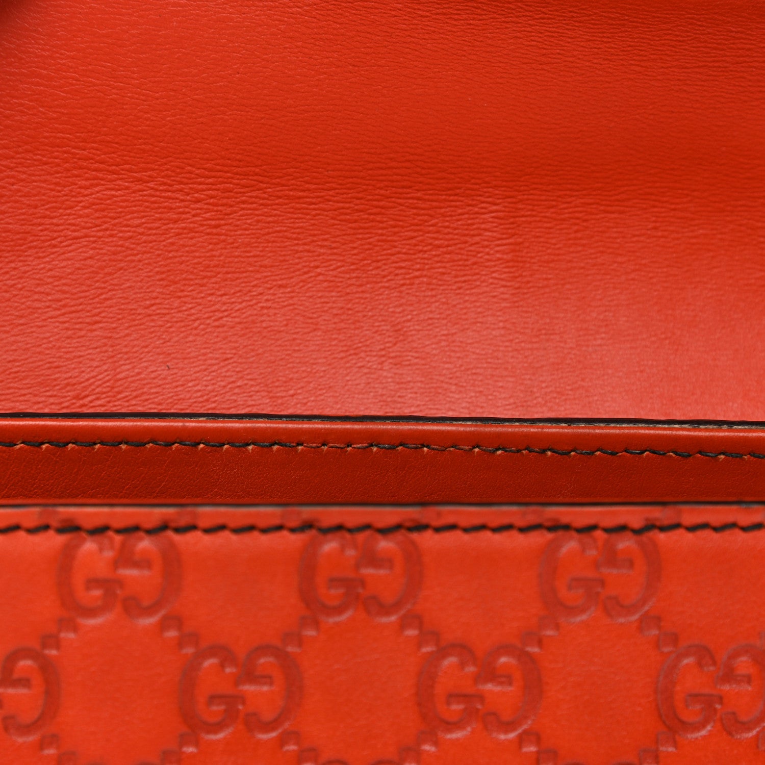 Gucci Guccissima Large Emily Chain Shoulder Bag Sun Orange 11 of 11