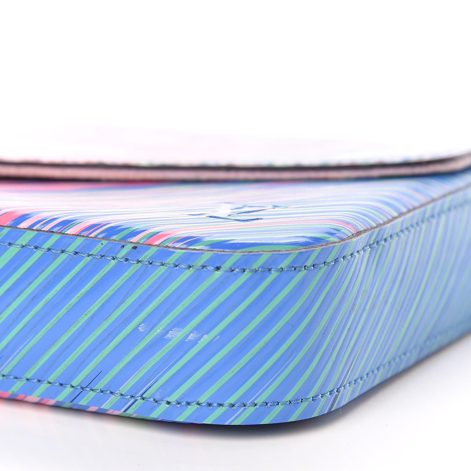 Louis Vuitton Epi Tropical Pochette Felicie Blue Rose 7 of 12