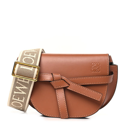 Loewe Calfskin Jacquard Mini Gate Dual Bag Tan 1 of 10