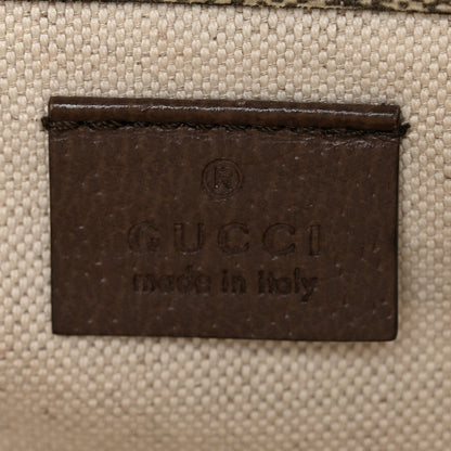 Gucci GG Supreme Monogram Web Small Neo Vintage Double Flap Messenger Bag Beige New Acero 6 of 16