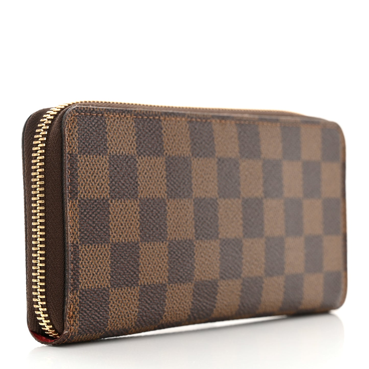 Damier Ebene Clemence Wallet Cherry