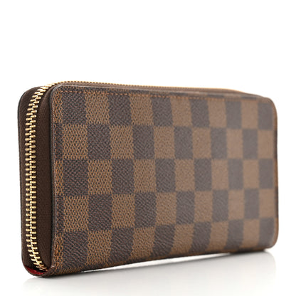 Louis Vuitton Damier Ebene Clemence Wallet Cherry 3 of 10