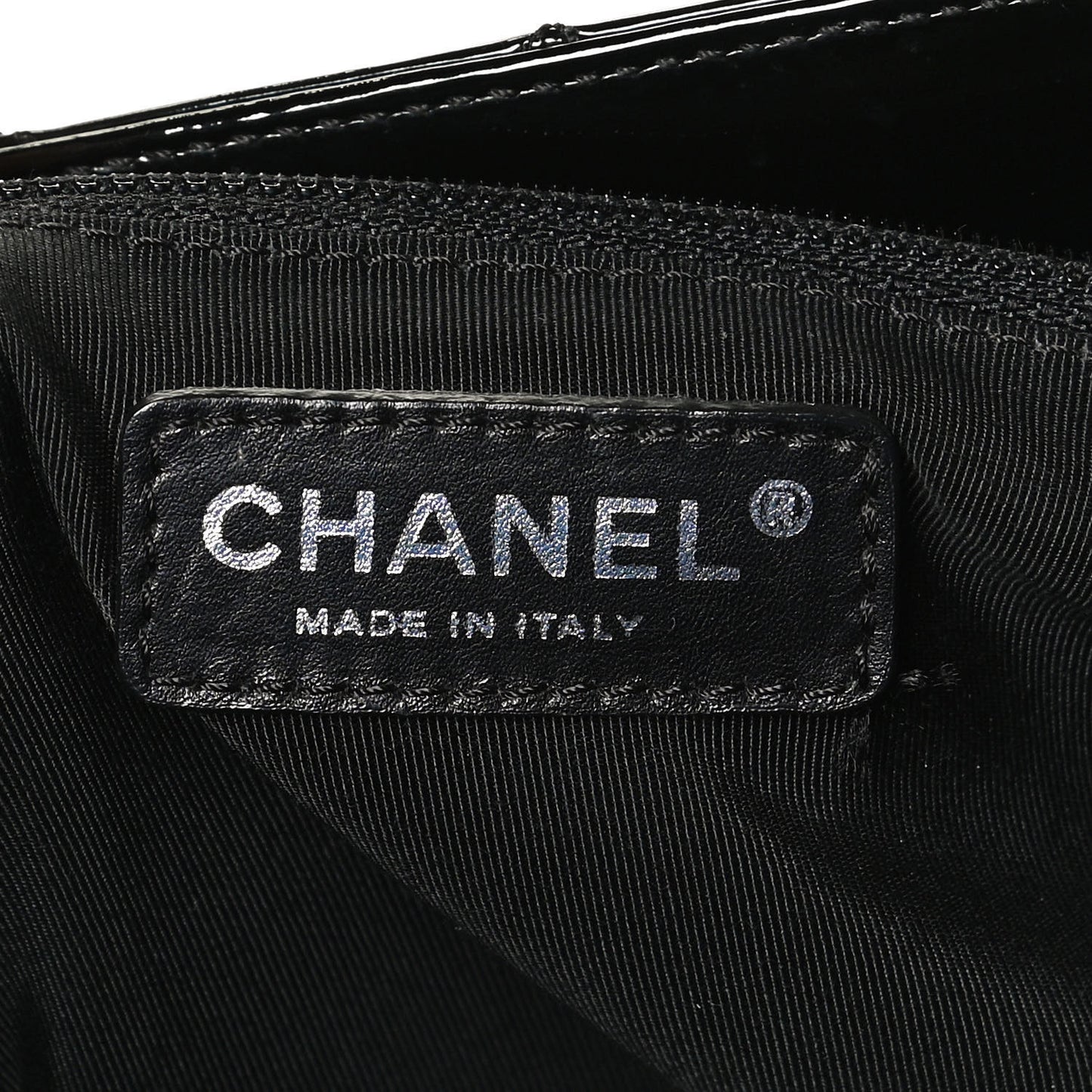 Patent Quilted Grand Shopping Tote GST Black
