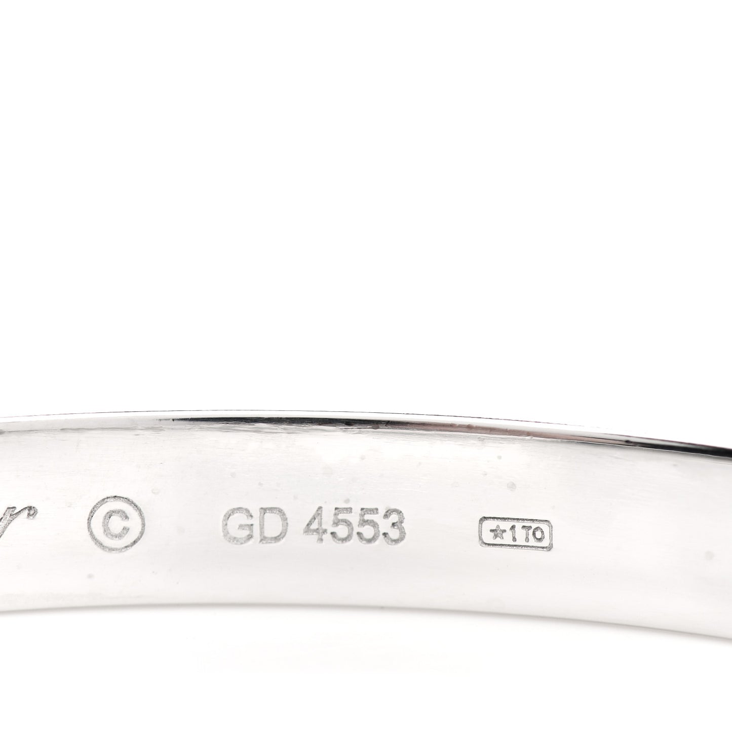 18K White Gold LOVE Bracelet 19