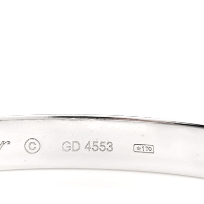 Cartier 18K White Gold LOVE Bracelet 19 6 of 8