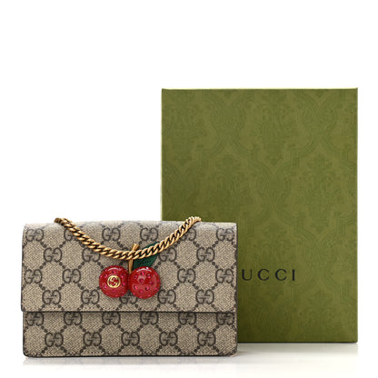 Gucci GG Supreme Monogram Mini Cherry Chain Bag 11 of 11