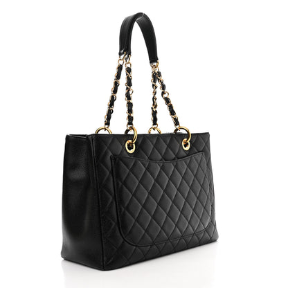 Chanel Caviar Quilted Grand Shopping Tote GST Black 3 of 10