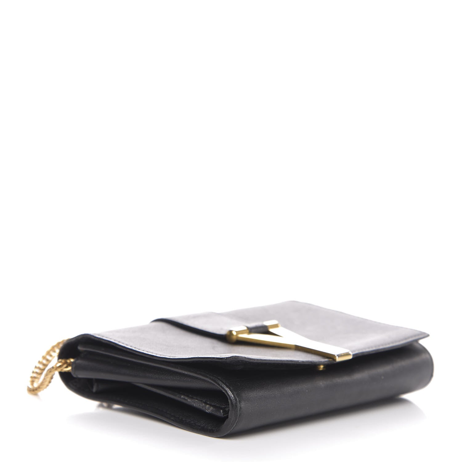 Saint Laurent Calfskin Classic Y Ligne Chain Wallet Black 3 of 13