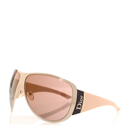 Christian Dior Metal Subdior 1 Sunglasses Gold Beige 1 of 7
