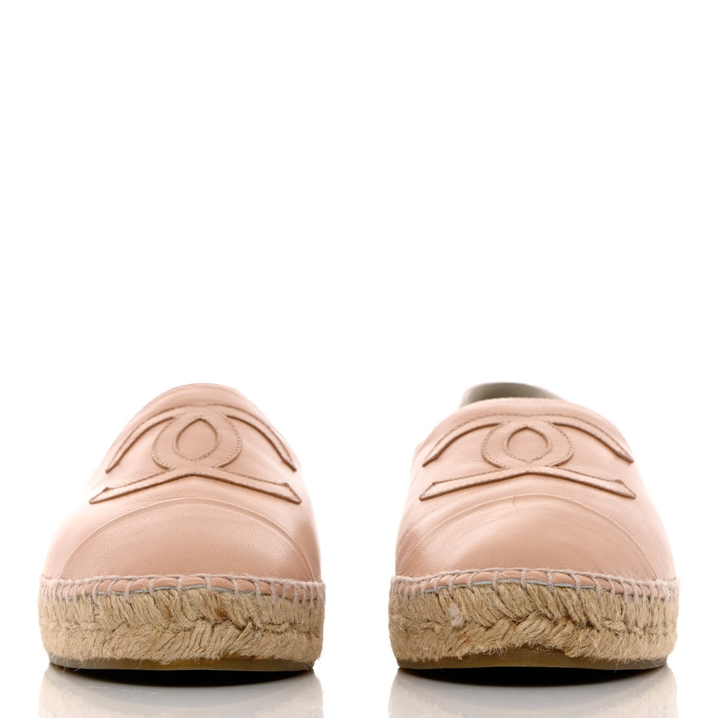 Lambskin CC Espadrilles 41 Beige