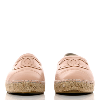 Chanel Lambskin CC Espadrilles 41 Beige 2 of 14