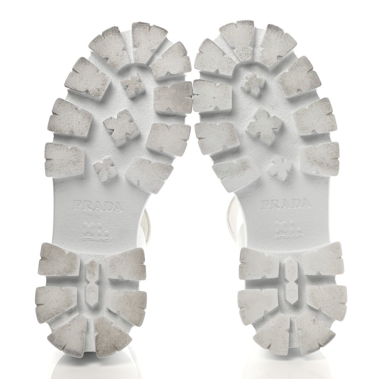 Prada Spazzolato Monolith 55mm Sandals 35 White 5 of 10