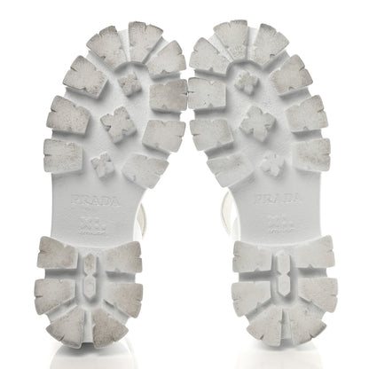 Prada Spazzolato Monolith 55mm Sandals 35 White 5 of 10
