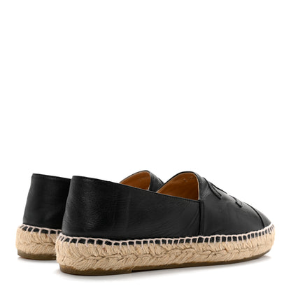 Chanel Lambskin CC Espadrilles 38 Black 4 of 14