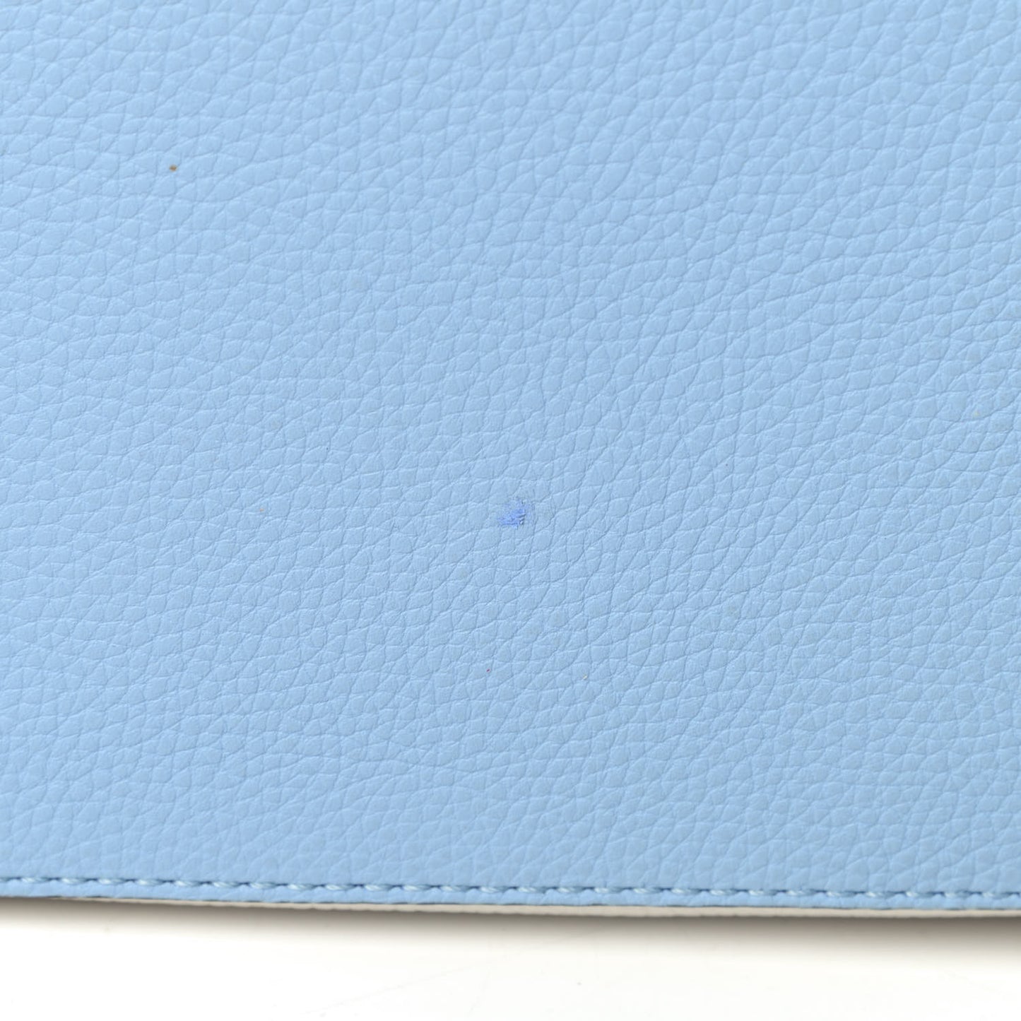 Grained Calfskin Faces Puzzle Bag Soft White