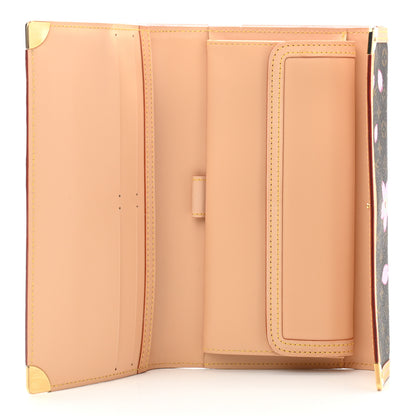 Louis Vuitton Monogram Cherry Blossom Porte Tresor International Wallet Brown 5 of 7