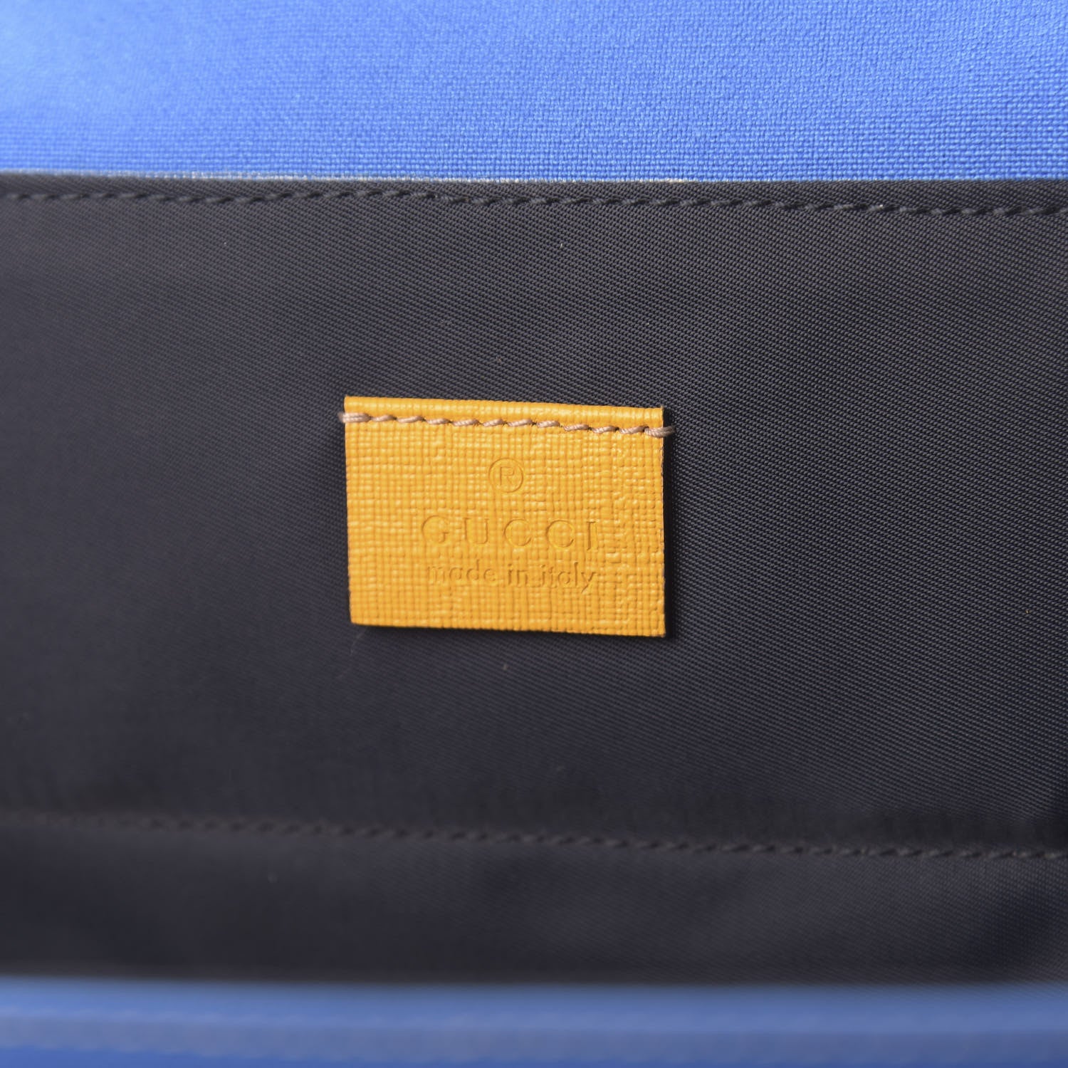 Gucci Canvas Childrens Sciroppo Patch Backpack Blue 7 of 11
