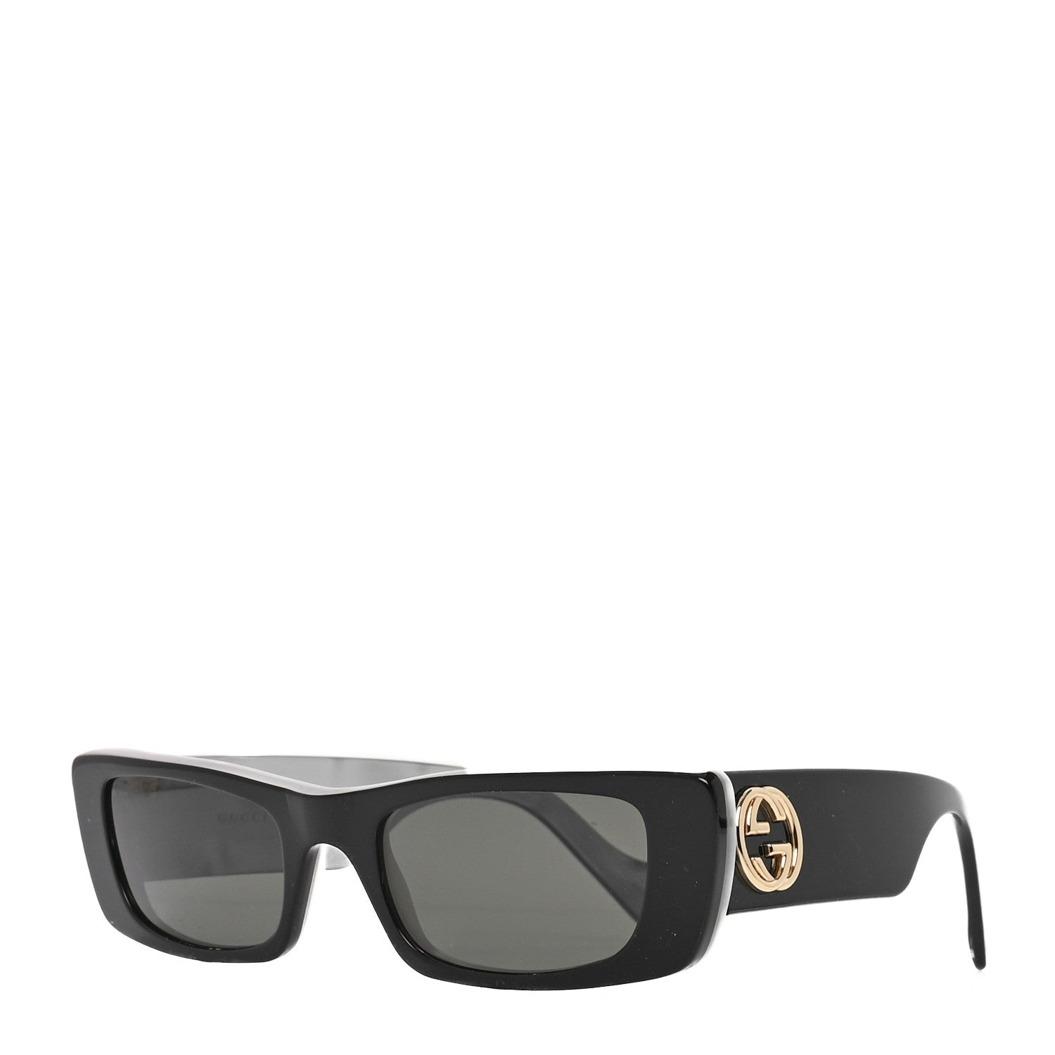 Gucci Acetate Rectangular Sunglasses GG0516S Black 1 of 7